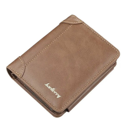 Wallet Men's Short Multi Card Position Three Fold Zipper Zero Wallet Fashion Thin Card Bag Men Gimme that