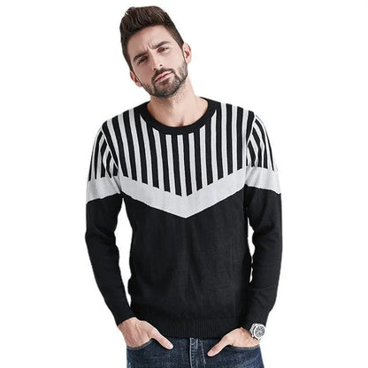 Autumn And Winter Plus Size Men's Sweater Round Neck Long Sleeve Casual Warm Sweater Gimme that