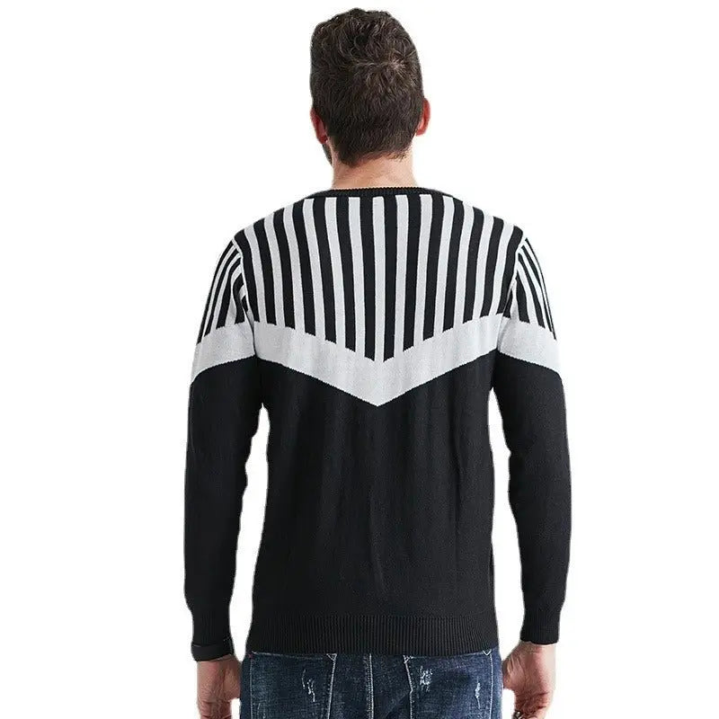 Autumn And Winter Plus Size Men's Sweater Round Neck Long Sleeve Casual Warm Sweater Gimme that