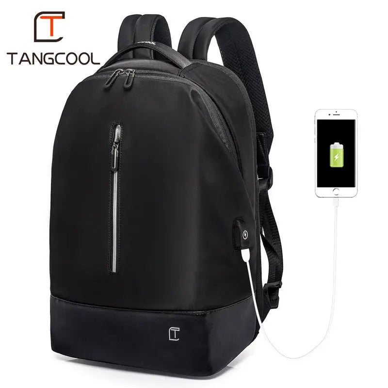 New Men's Wear-Resistant Oxford Korean Version Charging Backpack Casual Multi-Compartment Waterproof Backpack Computer Backpack Gimme that