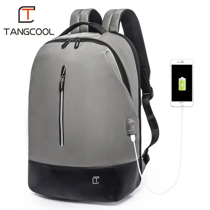 New Men's Wear-Resistant Oxford Korean Version Charging Backpack Casual Multi-Compartment Waterproof Backpack Computer Backpack Gimme that