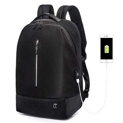 New Men's Wear-Resistant Oxford Korean Version Charging Backpack Casual Multi-Compartment Waterproof Backpack Computer Backpack Gimme that