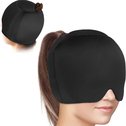 Migraine Relief Hat Ice Pack Headache Relief Gel Eye Mask - GimmeWarehouse