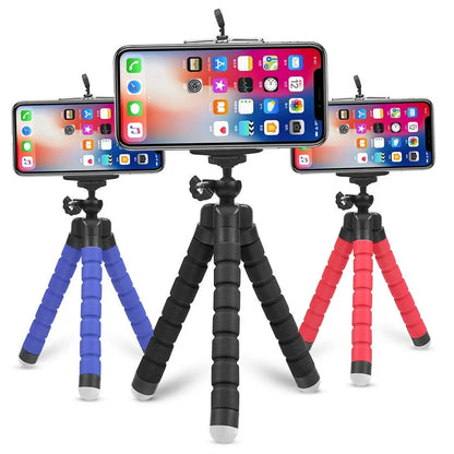 Tripod for Camera Mini Flexible Octopus Tripod for Xiaomi Huawei Phone Clip with Sponge Tripod Adjustable Cellphone Tripod Gimme that