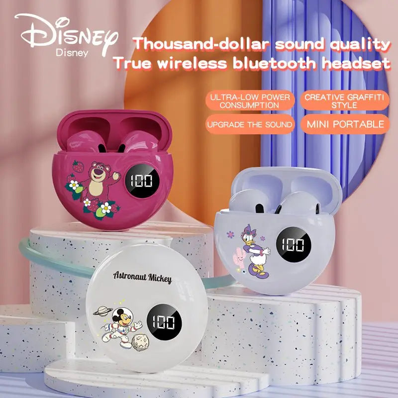 Minnie Mickey Digital Display Bluetooth Headset - GimmeWarehouse