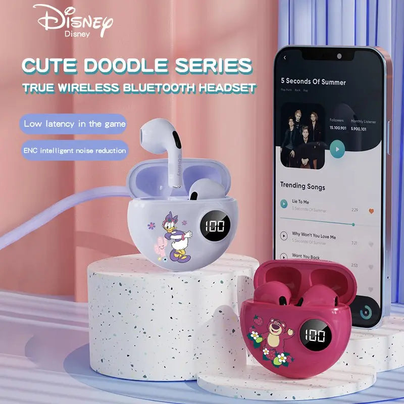 Minnie Mickey Digital Display Bluetooth Headset - GimmeWarehouse