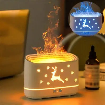 Moose Flame Humidifier High Fog Atmosphere Lamp - GimmeWarehouse