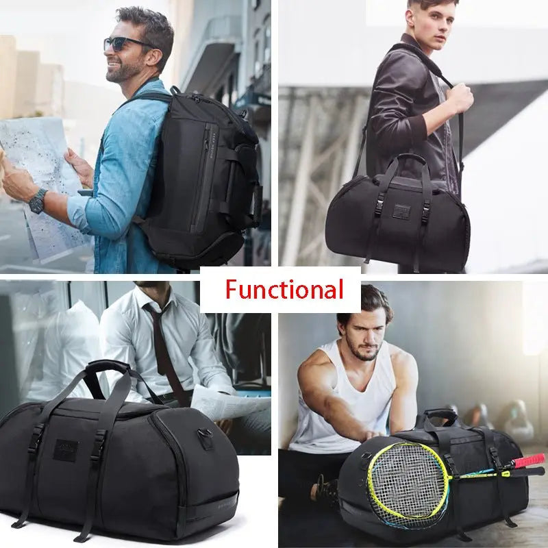 New Cool Fashion Large Capacity Multi-Compartment Backpack Men's Backpack All-Match Outdoor Travel Bag Multi-Purpose Gimme that