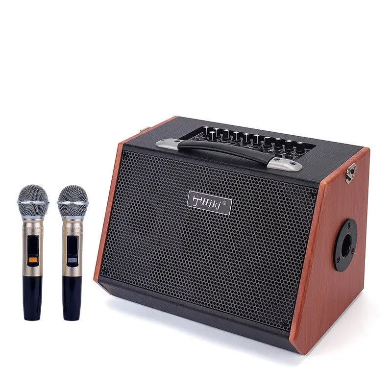 Multifunctional Guitar Audio Bluetooth Live Portable Wooden Loudspeaker - GimmeWarehouse