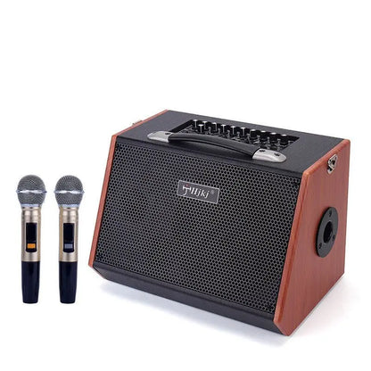 Multifunctional Guitar Audio Bluetooth Live Portable Wooden Loudspeaker - GimmeWarehouse