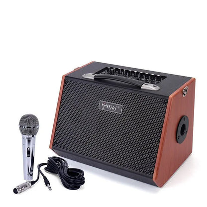 Multifunctional Guitar Audio Bluetooth Live Portable Wooden Loudspeaker - GimmeWarehouse