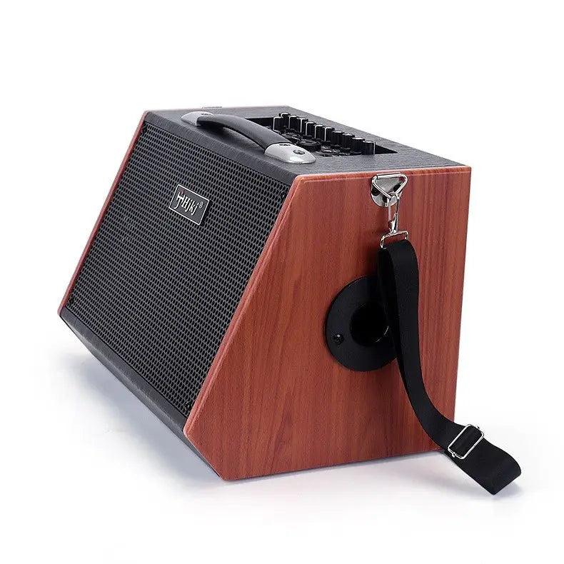 Multifunctional Guitar Audio Bluetooth Live Portable Wooden Loudspeaker - GimmeWarehouse