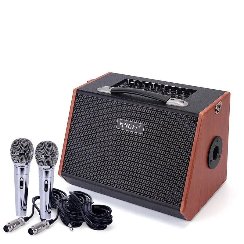 Multifunctional Guitar Audio Bluetooth Live Portable Wooden Loudspeaker - GimmeWarehouse