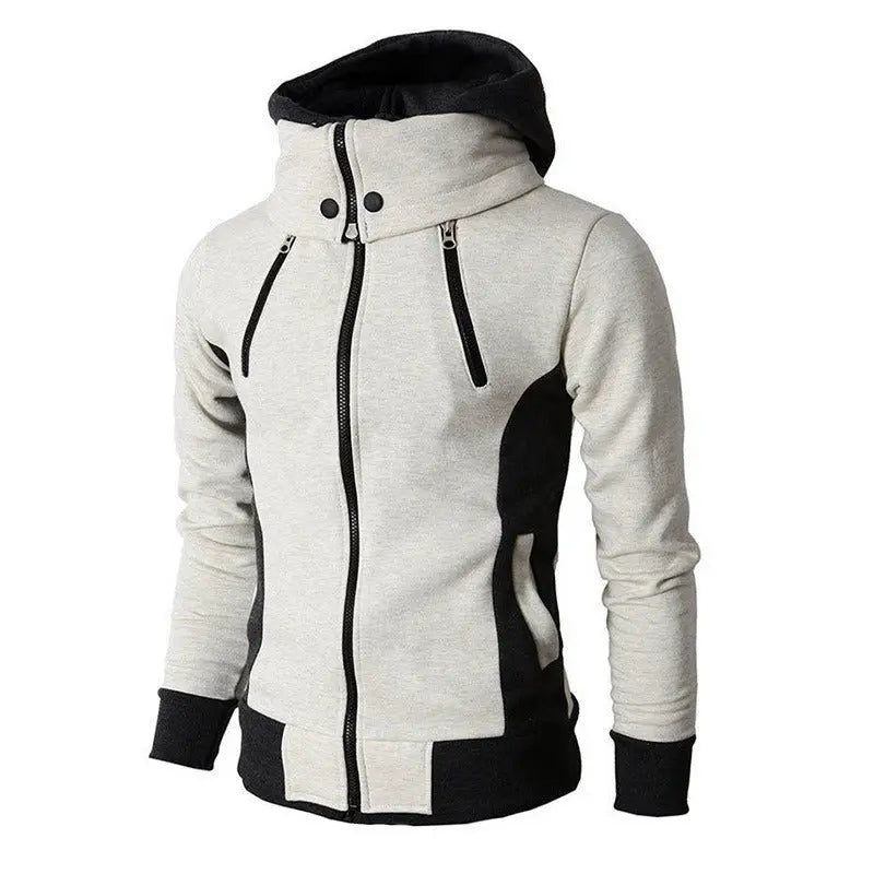 New Men's Hooded Zippered Sweater Casual Autumn Winter Jacket Sports Outdoor Men's Coat Gimme that