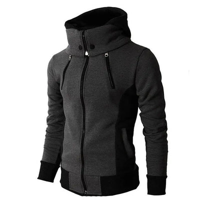 New Men's Hooded Zippered Sweater Casual Autumn Winter Jacket Sports Outdoor Men's Coat Gimme that