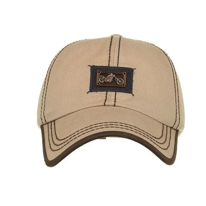 New Motorcycle Metal Label Baseball Cap - GimmeWarehouse