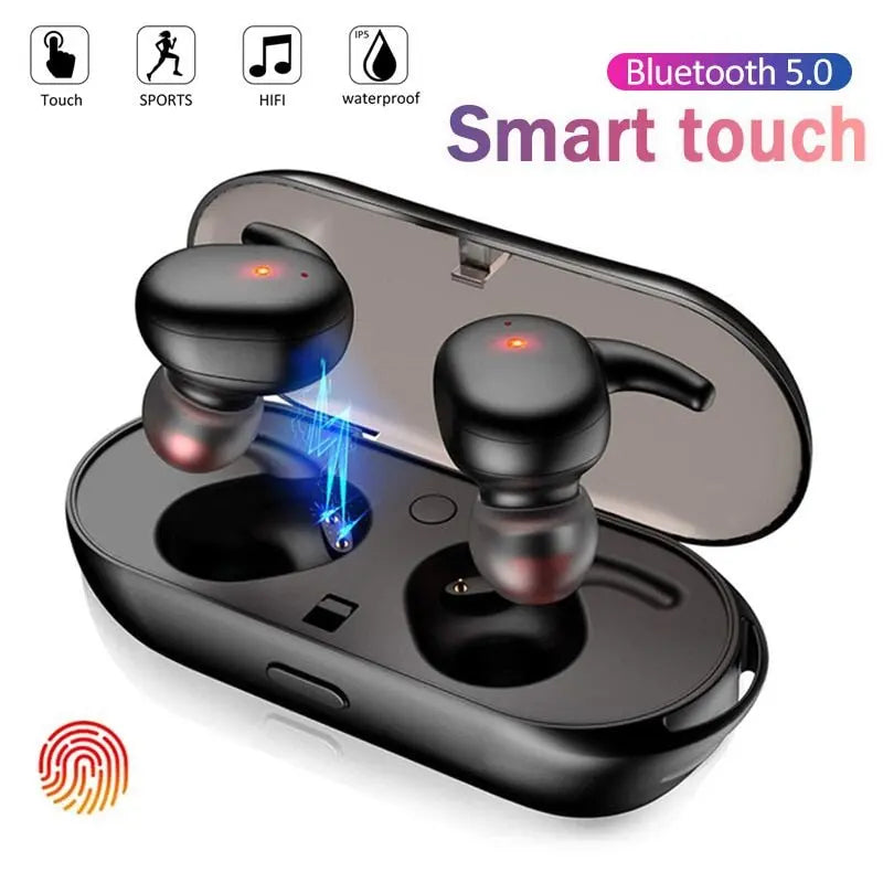 Y30 TWS Wireless headphones 5.0 Earphone Noise Cancelling Headset Stereo Sound Music In-ear Earbuds For Android IOS smart phone Gimme that