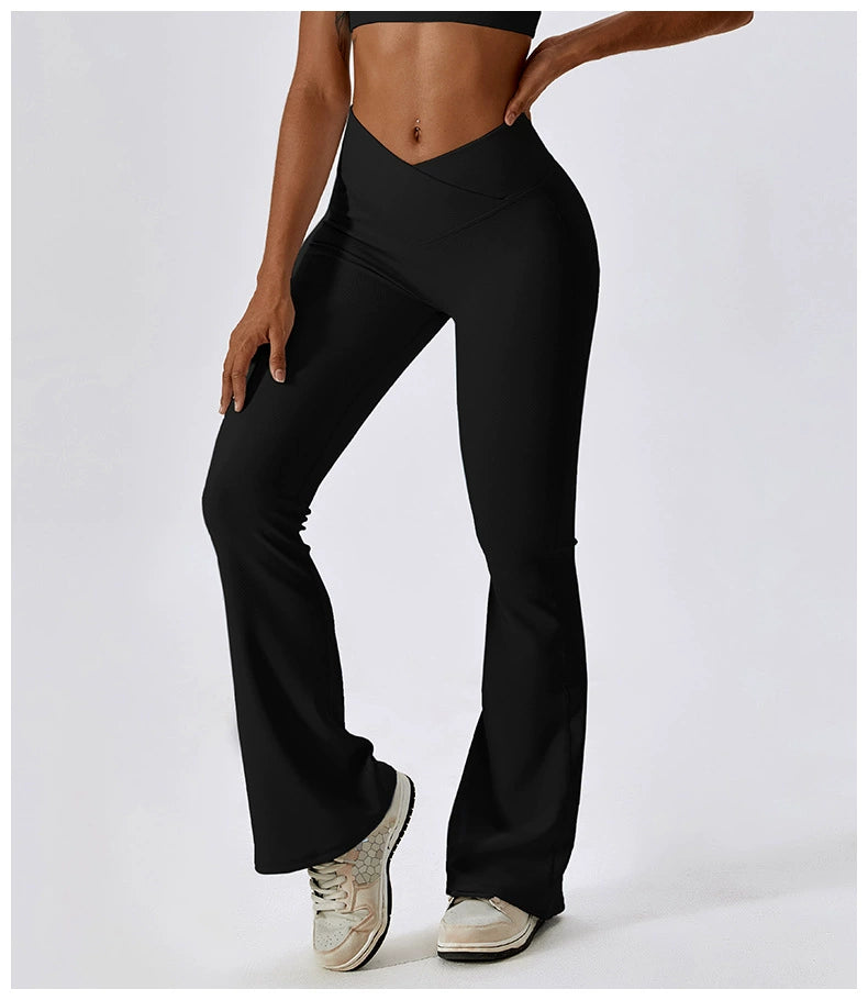 Alo High Waist Loose Pants Hip Lifting Cross Dance Yoga