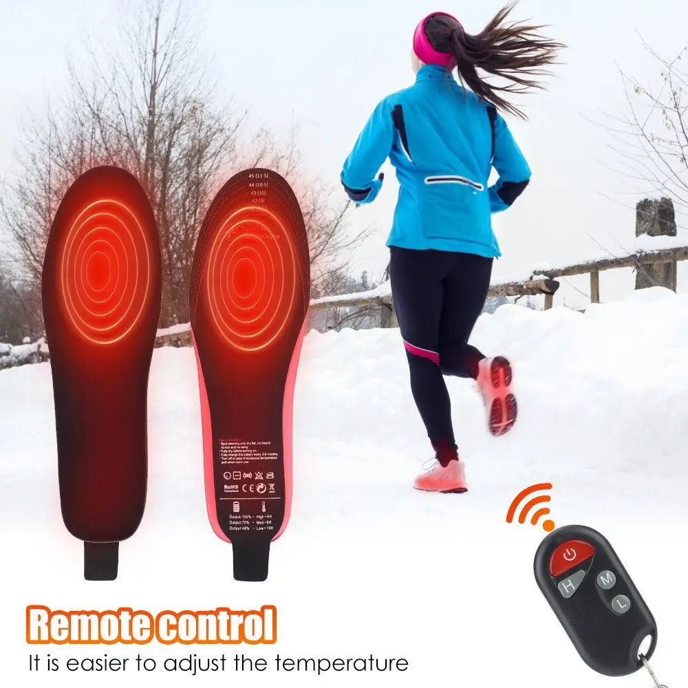 Outdoor Electric Heating Insole Male Female Same USB Charging Three Gear Wireless Remote Control Thermal Insole - GimmeWarehouse