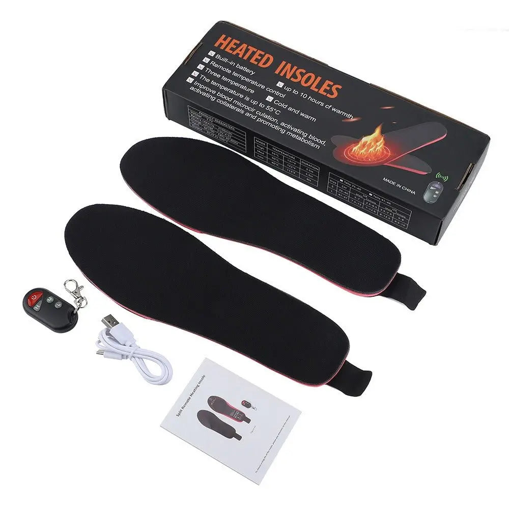 Outdoor Electric Heating Insole Male Female Same USB Charging Three Gear Wireless Remote Control Thermal Insole - GimmeWarehouse