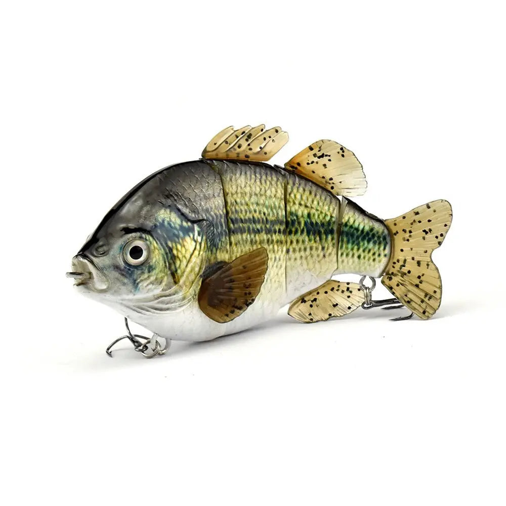 PVC Soft Tail Sub Bait 4-Section Tilapia Sub Multi Section Artificial Bait Freshwater Sub Bait - GimmeWarehouse