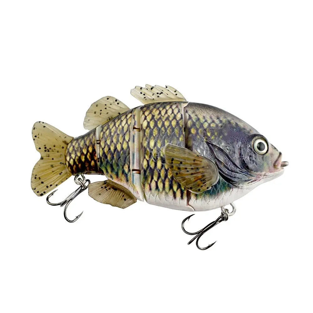 PVC Soft Tail Sub Bait 4-Section Tilapia Sub Multi Section Artificial Bait Freshwater Sub Bait - GimmeWarehouse