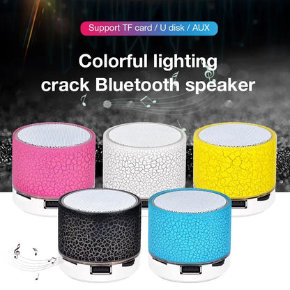 Portable Crack Bluetooth Speakers With LED Lights - GimmeWarehouse