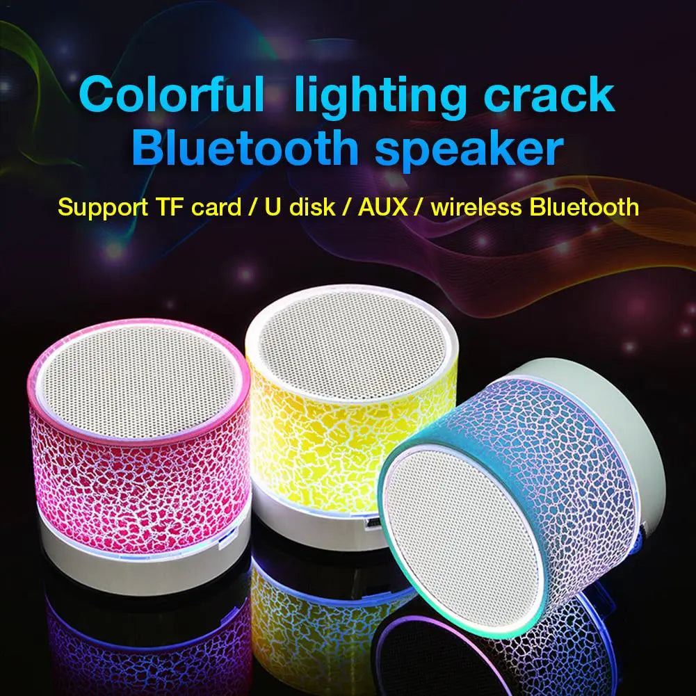 Portable Crack Bluetooth Speakers With LED Lights - GimmeWarehouse