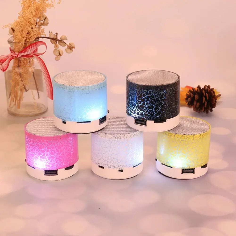 Portable Crack Bluetooth Speakers With LED Lights - GimmeWarehouse