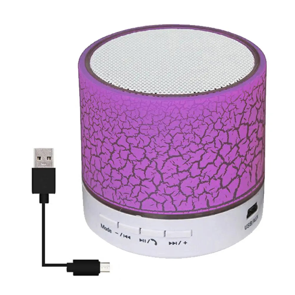 Portable Crack Bluetooth Speakers With LED Lights - GimmeWarehouse