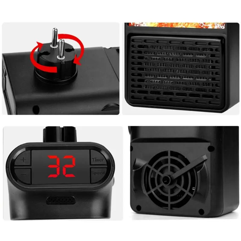 Portable Mini Imitating Fire Speed Multi-Function Heater - GimmeWarehouse