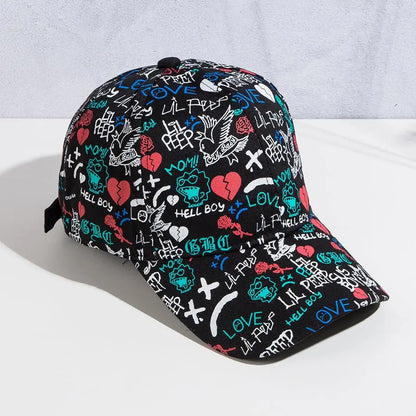 New Baseball Cap Men's Spring and Summer Sun Protection Casual Peaked Cap Women's Personalized Patterns Printed Hat Gimme that