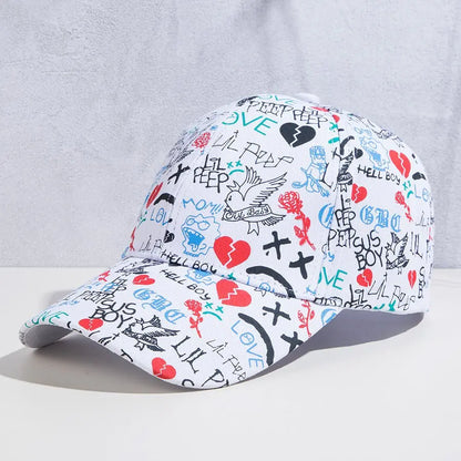 New Baseball Cap Men's Spring and Summer Sun Protection Casual Peaked Cap Women's Personalized Patterns Printed Hat Gimme that