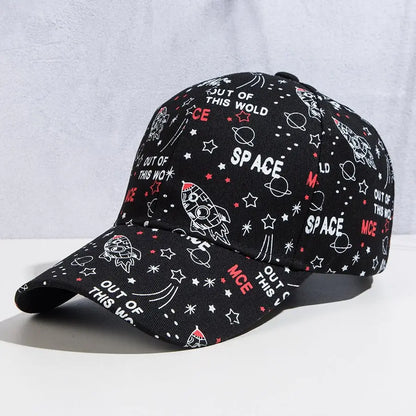 New Baseball Cap Men's Spring and Summer Sun Protection Casual Peaked Cap Women's Personalized Patterns Printed Hat Gimme that