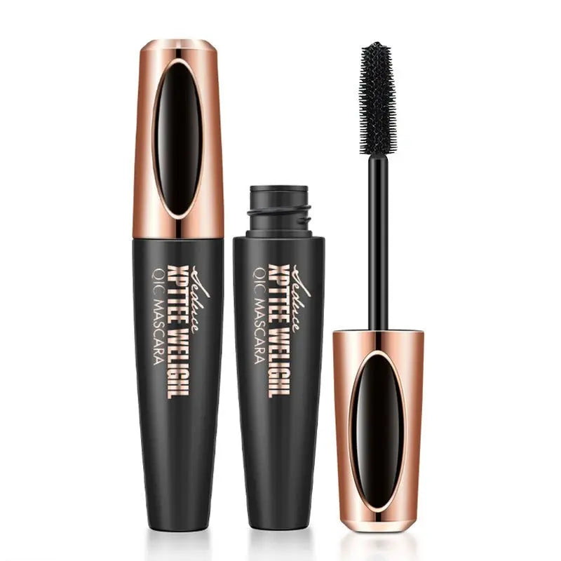 Cross-Border Makeup QIC Film Power Plump Mascara Waterproof Thick Long Curling Silicone Bruch Head 4D Mascara Gimme that