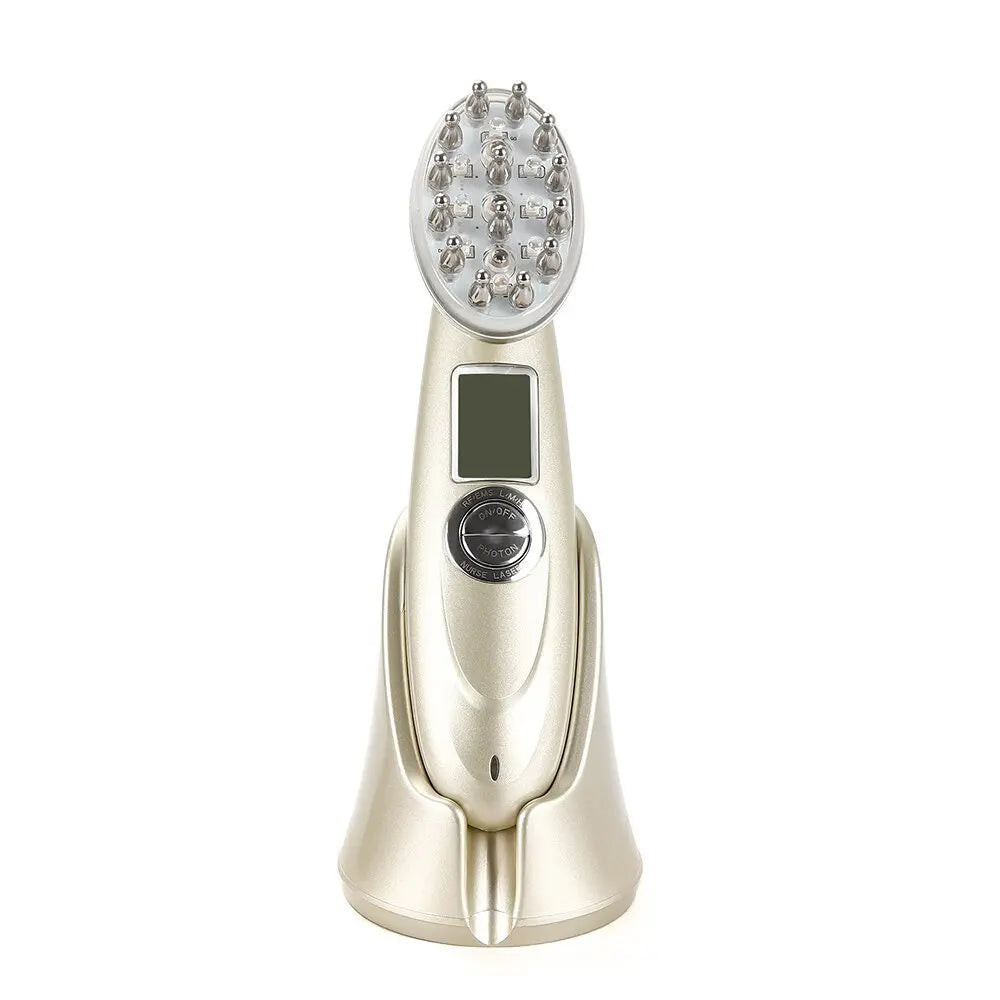 Electric Laser Hair Growth Comb Infrared EMS RF Vibration Massager Microcurrent Hair Care Hair Loss Treatment Hair Regrowth Gimme that