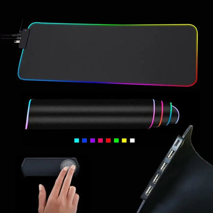 RGB Mouse Pad with Cable - GimmeWarehouse