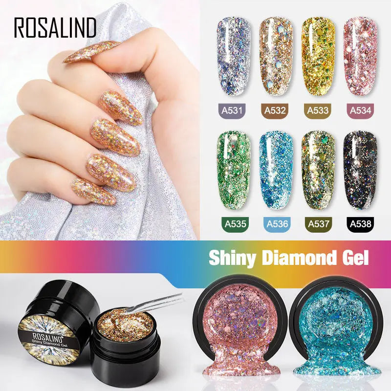 ROSALIND Flash Diamond Nail Polish - GimmeWarehouse