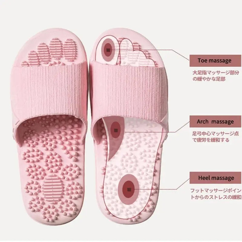 Reflexology Foot Massage Slippers Bath Slippers Tension Relief Acupuncture Feet Massager Household Slipper Foot Health Care Gimme that