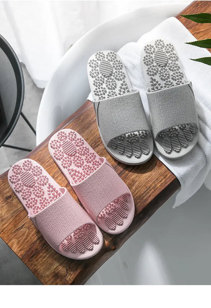 Reflexology Foot Massage Slippers Bath Slippers Tension Relief Acupuncture Feet Massager Household Slipper Foot Health Care Gimme that