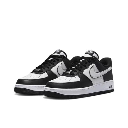 Nike Air Force 1 Low "Panda" black and white casual retro versatile men and women sports shoes, anti slip low top board shoes