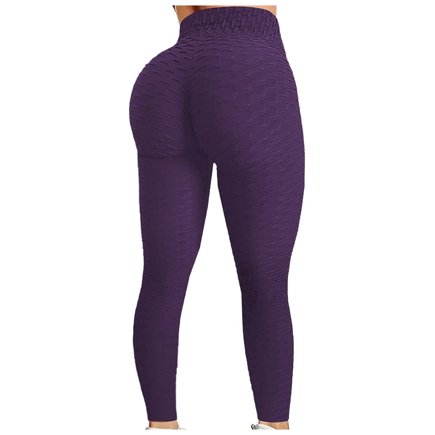 Women's Bubble Hip Lifting Exercise Fitness Running High Waist Yoga Pants