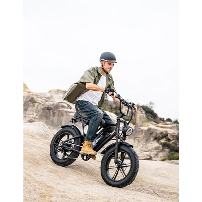 1500W Ebike, 48V 20Ah(960WH) Removable Battery, 72Miles & 32MPH,20" Fat Tire Dirt Bike,7 Speed Gears,Dual Shock Absorber