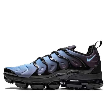 Nike Vapormax Plus Men's and Women's Running Shoes Comfortable Daily Low Cut Running Shoes Durable Shock Absorbent White Blue