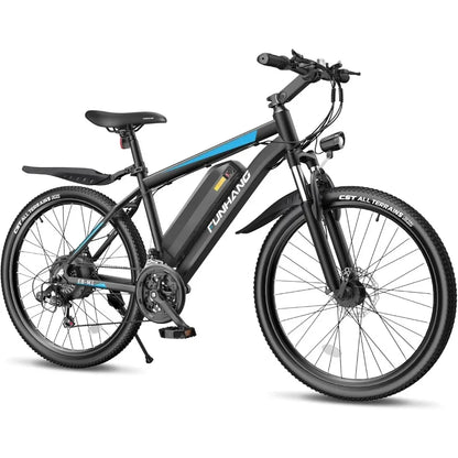 Adult Electric Bike, 750W Peak, 50MPH at 21.7Mph, 26" 48V 374.4WH Battery with Adjustable Stem, Fenders, 21 Speed