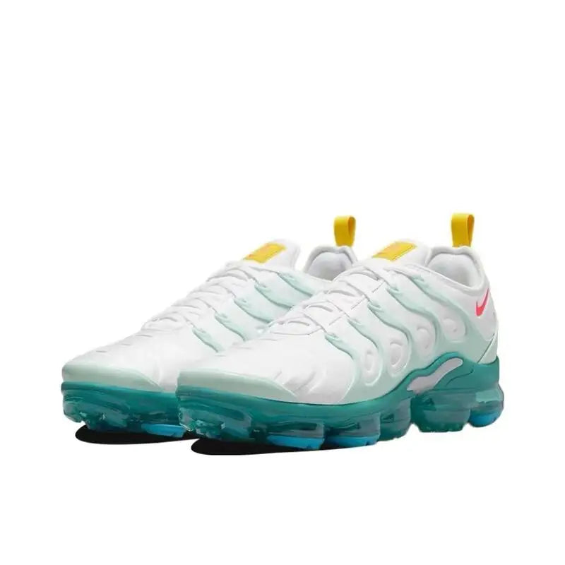 Nike Air VaporMax Plus Men's Women's Running Shoes Lace Anti Slip, Wear Resistant, Breathable Low Cut Running Shoes Pink Blue