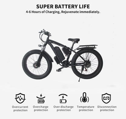 SMLRO Electric Mountain City 2000W Dual Motor E-bike 48V 22.4AH - GimmeWarehouse