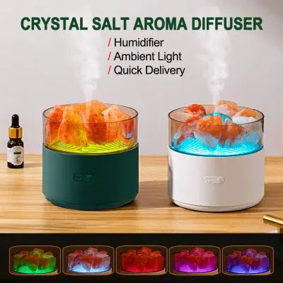 Salt Lamp Home Desk Humidifier Aromatherapy Machine Diffuser - GimmeWarehouse