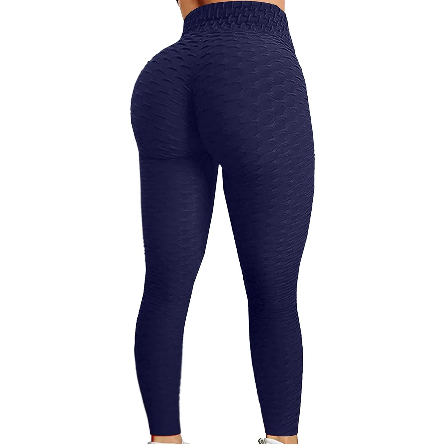 Women's Bubble Hip Lifting Exercise Fitness Running High Waist Yoga Pants