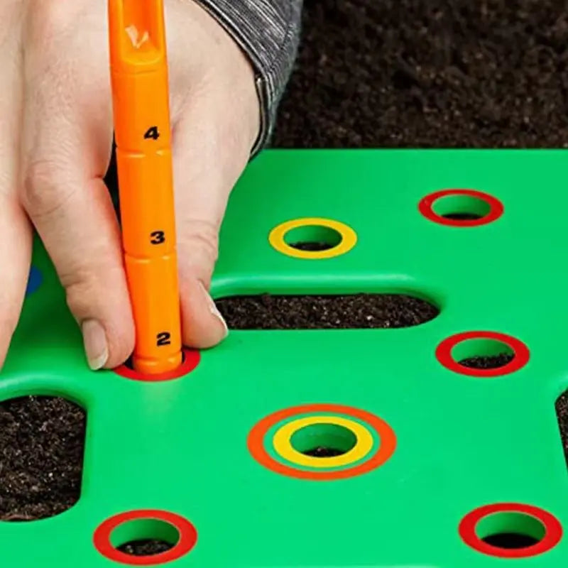 Seeding Square Square Seeding Template Planting Board Gardening Garden Vegetable Seed Spacer Tool - GimmeWarehouse